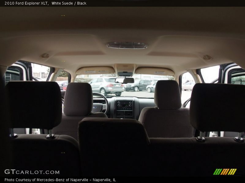 White Suede / Black 2010 Ford Explorer XLT