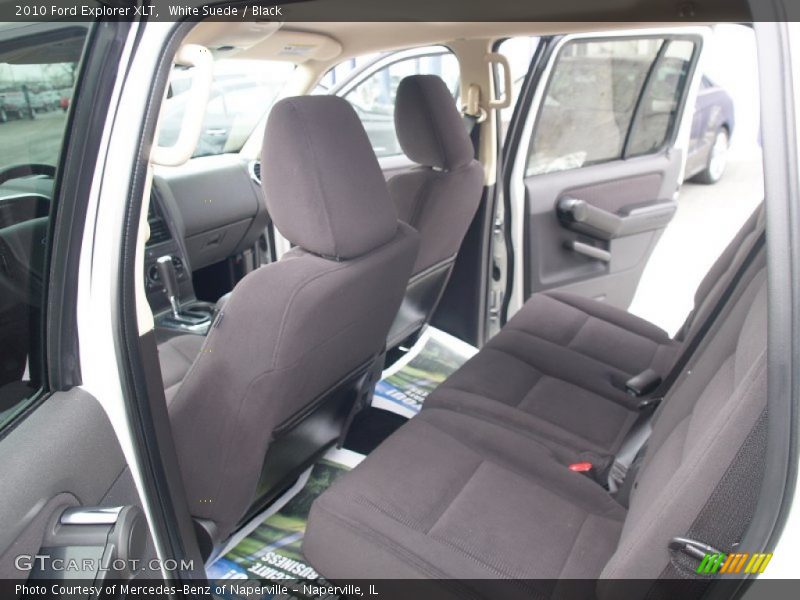 White Suede / Black 2010 Ford Explorer XLT