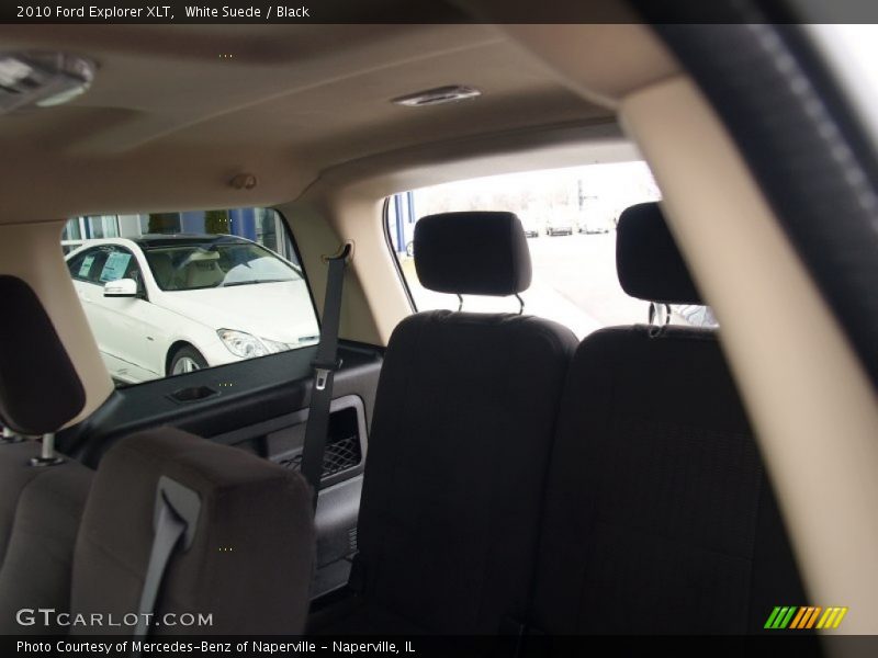 White Suede / Black 2010 Ford Explorer XLT