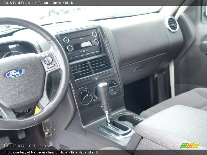White Suede / Black 2010 Ford Explorer XLT