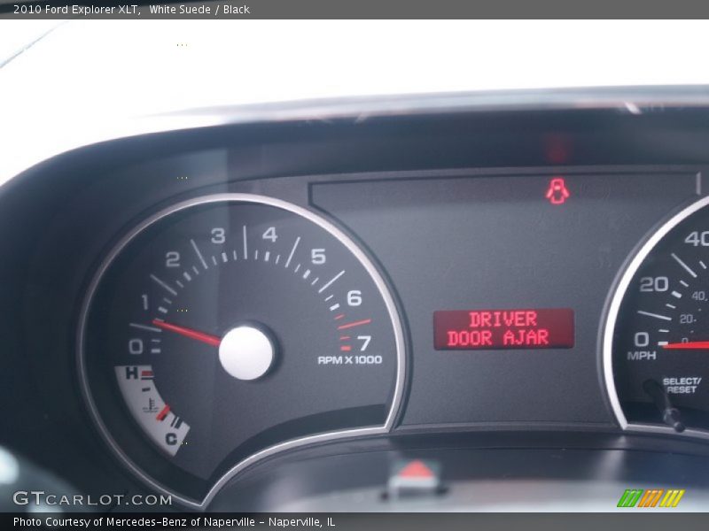 White Suede / Black 2010 Ford Explorer XLT