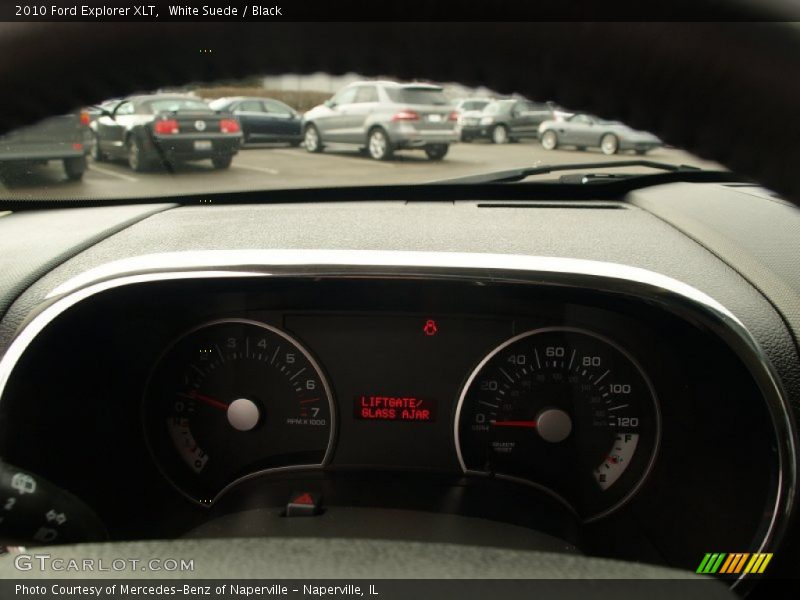 White Suede / Black 2010 Ford Explorer XLT