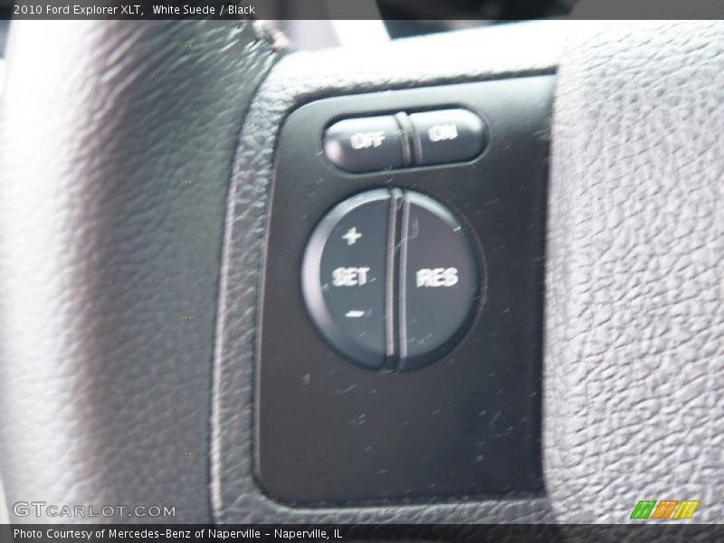 White Suede / Black 2010 Ford Explorer XLT
