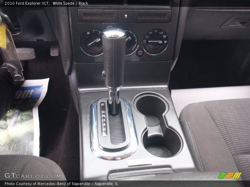 White Suede / Black 2010 Ford Explorer XLT