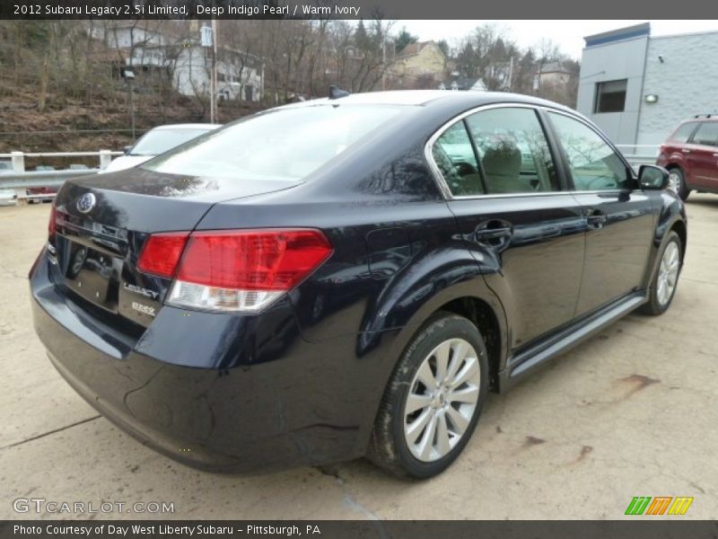 Deep Indigo Pearl / Warm Ivory 2012 Subaru Legacy 2.5i Limited