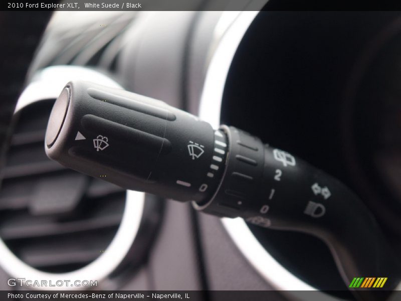 White Suede / Black 2010 Ford Explorer XLT