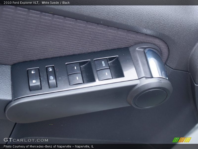 White Suede / Black 2010 Ford Explorer XLT
