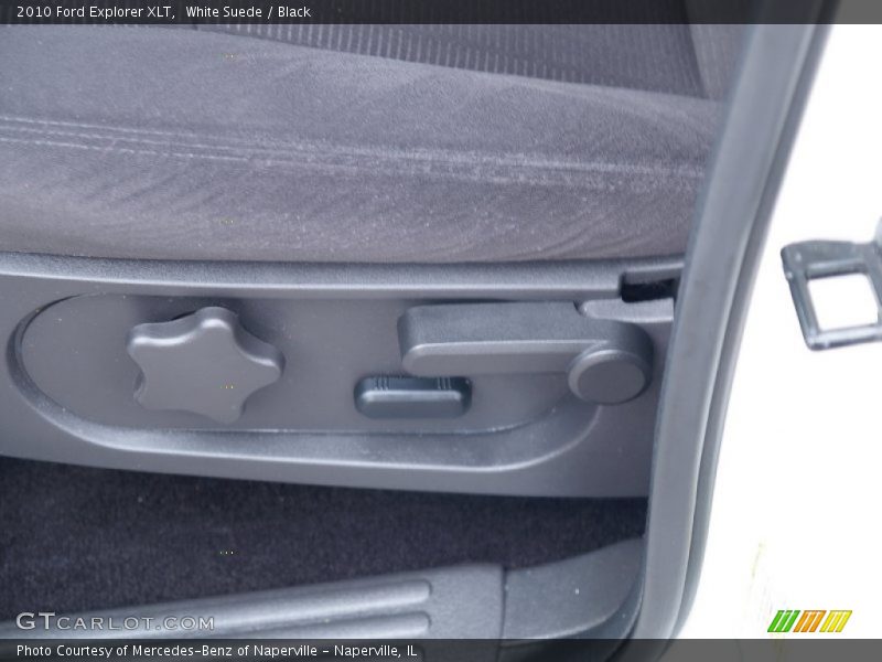 White Suede / Black 2010 Ford Explorer XLT