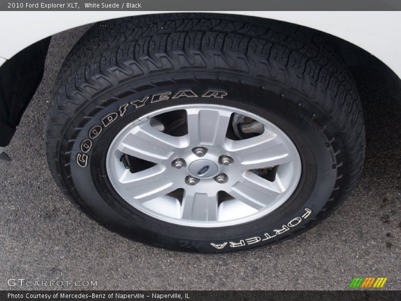 White Suede / Black 2010 Ford Explorer XLT