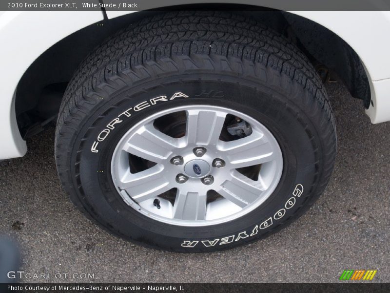 White Suede / Black 2010 Ford Explorer XLT
