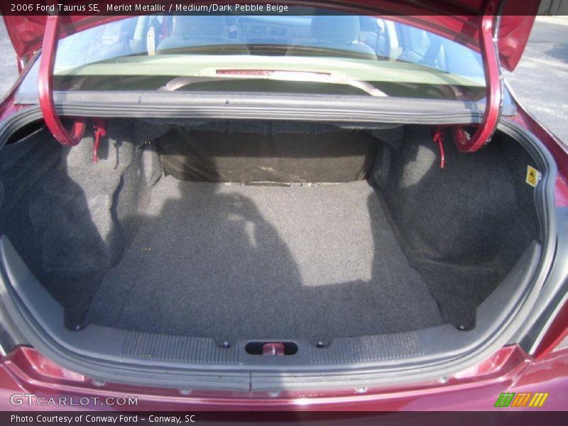 Merlot Metallic / Medium/Dark Pebble Beige 2006 Ford Taurus SE