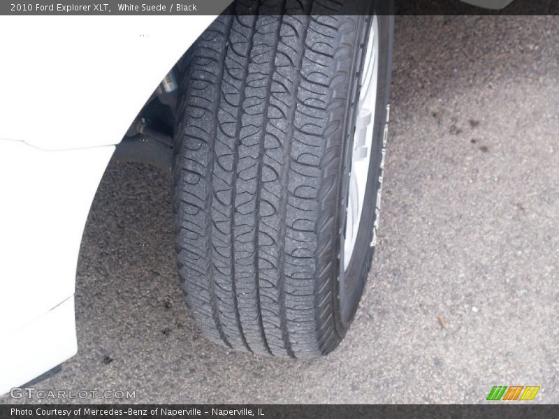 White Suede / Black 2010 Ford Explorer XLT