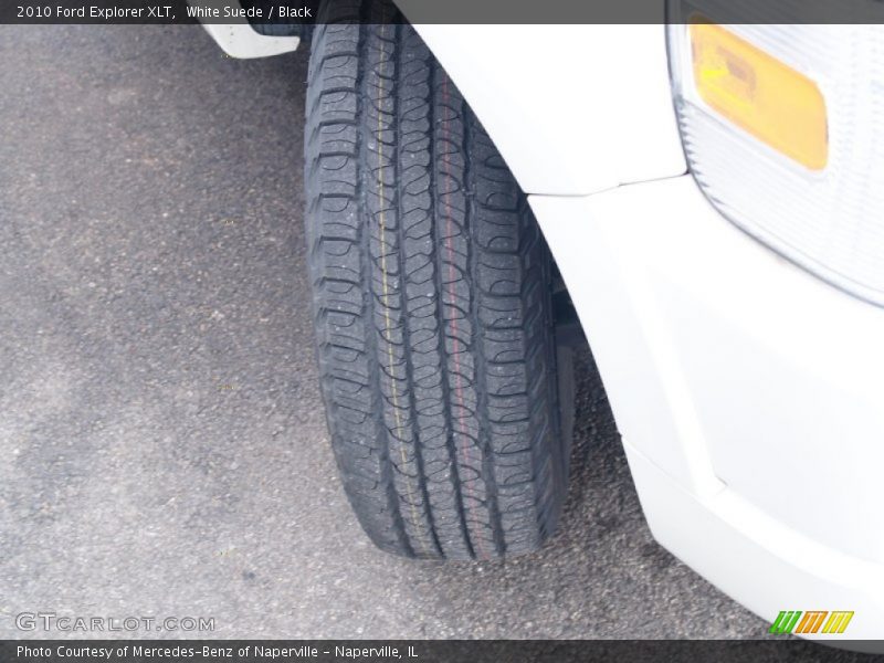 White Suede / Black 2010 Ford Explorer XLT