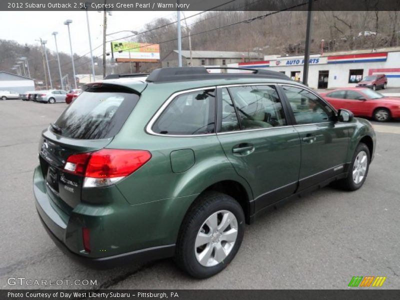 Cypress Green Pearl / Warm Ivory 2012 Subaru Outback 2.5i