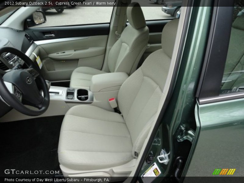 Cypress Green Pearl / Warm Ivory 2012 Subaru Outback 2.5i