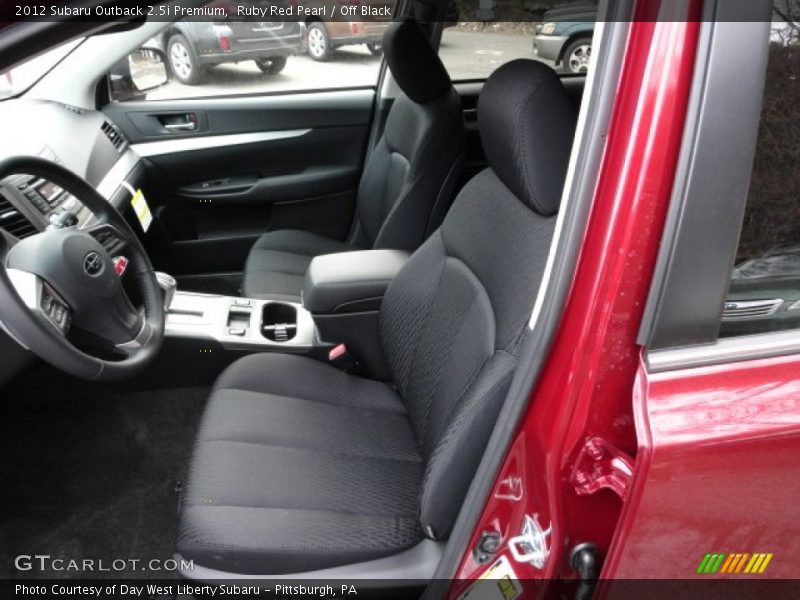 Ruby Red Pearl / Off Black 2012 Subaru Outback 2.5i Premium