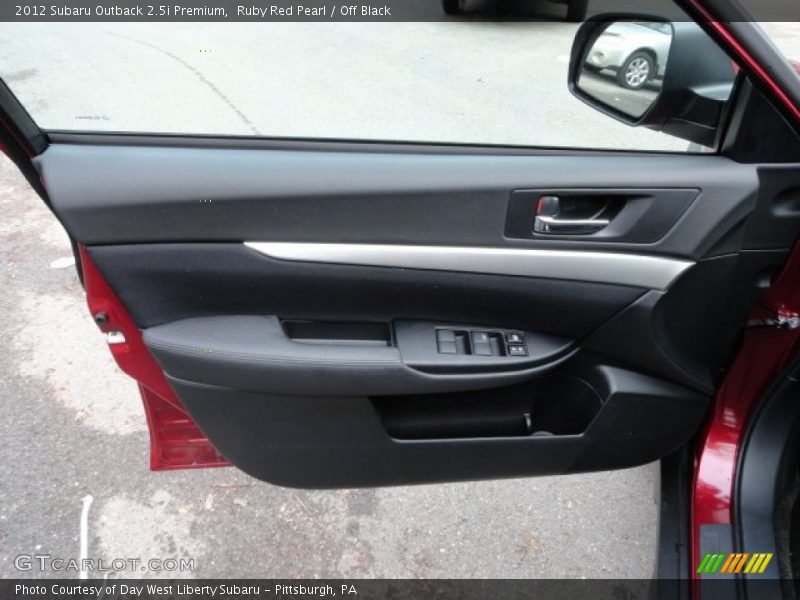 Ruby Red Pearl / Off Black 2012 Subaru Outback 2.5i Premium