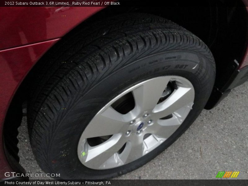 Ruby Red Pearl / Off Black 2012 Subaru Outback 3.6R Limited