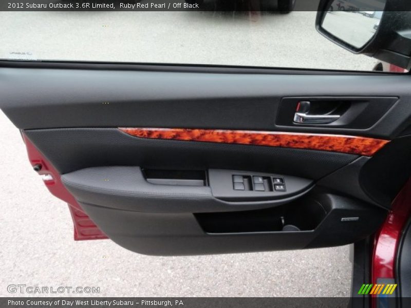 Ruby Red Pearl / Off Black 2012 Subaru Outback 3.6R Limited
