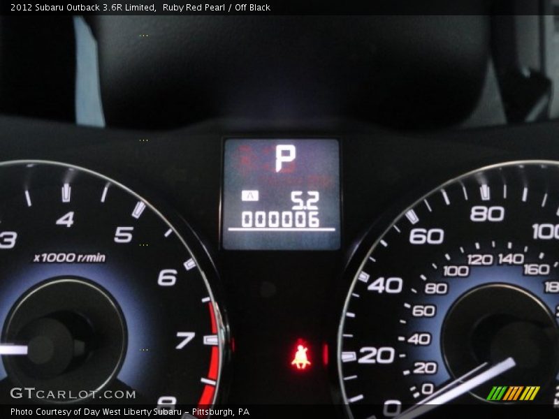 Ruby Red Pearl / Off Black 2012 Subaru Outback 3.6R Limited