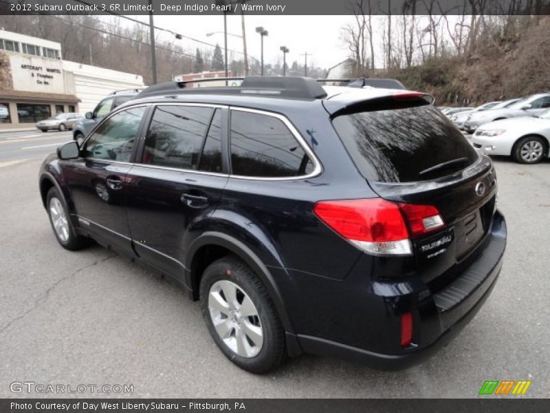 Deep Indigo Pearl / Warm Ivory 2012 Subaru Outback 3.6R Limited