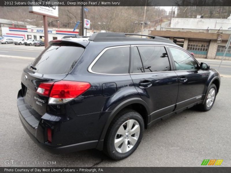 Deep Indigo Pearl / Warm Ivory 2012 Subaru Outback 3.6R Limited