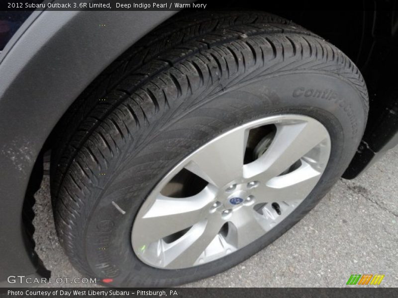 Deep Indigo Pearl / Warm Ivory 2012 Subaru Outback 3.6R Limited