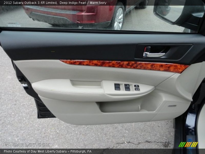 Deep Indigo Pearl / Warm Ivory 2012 Subaru Outback 3.6R Limited
