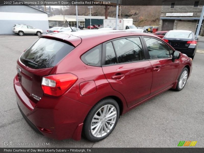 Camellia Red Pearl / Black 2012 Subaru Impreza 2.0i Premium 5 Door