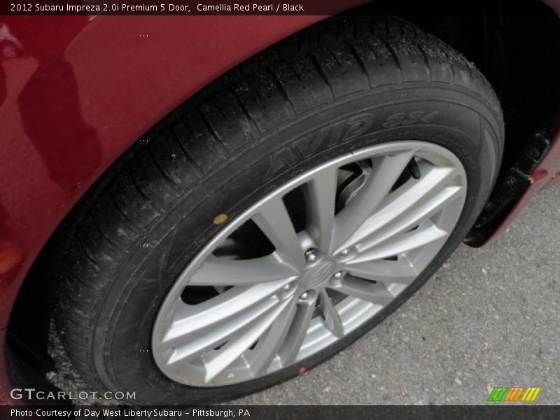Camellia Red Pearl / Black 2012 Subaru Impreza 2.0i Premium 5 Door