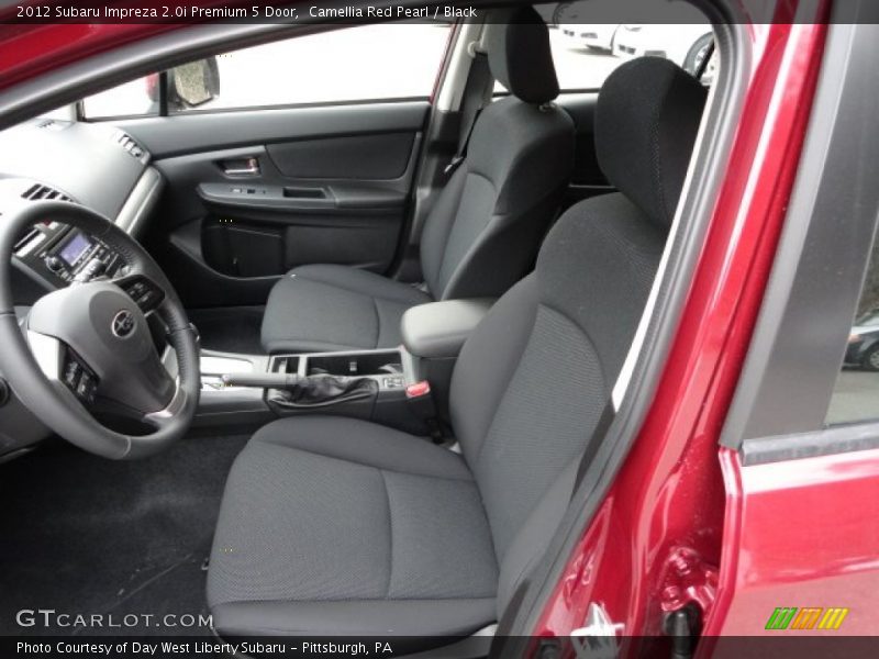  2012 Impreza 2.0i Premium 5 Door Black Interior