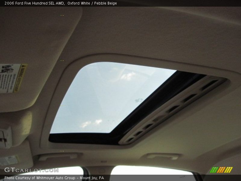 Oxford White / Pebble Beige 2006 Ford Five Hundred SEL AWD