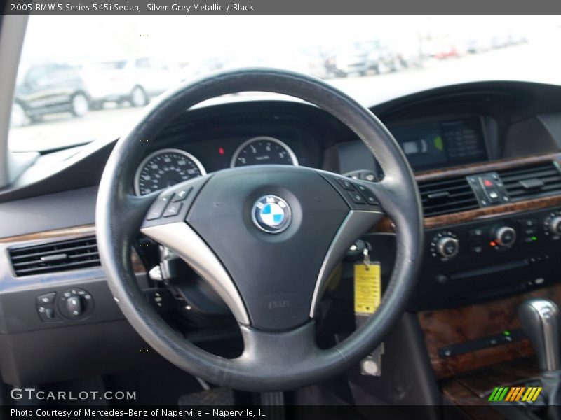 Silver Grey Metallic / Black 2005 BMW 5 Series 545i Sedan