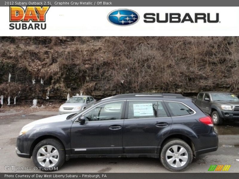 Graphite Gray Metallic / Off Black 2012 Subaru Outback 2.5i