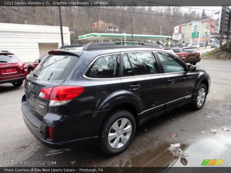 Graphite Gray Metallic / Off Black 2012 Subaru Outback 2.5i