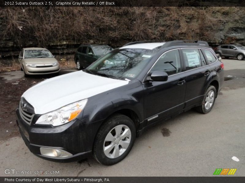 Graphite Gray Metallic / Off Black 2012 Subaru Outback 2.5i