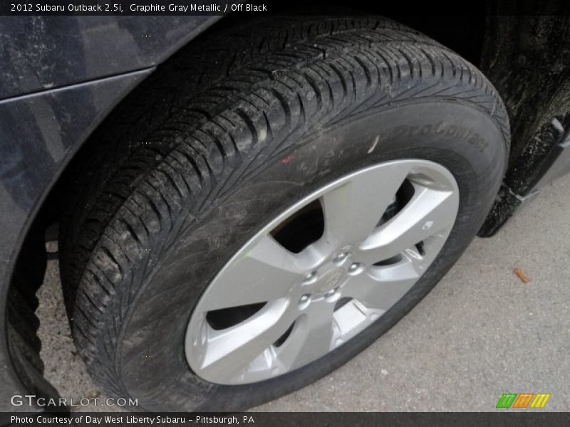 Graphite Gray Metallic / Off Black 2012 Subaru Outback 2.5i