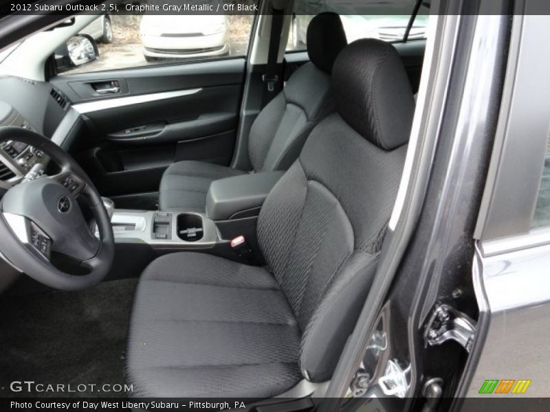Graphite Gray Metallic / Off Black 2012 Subaru Outback 2.5i