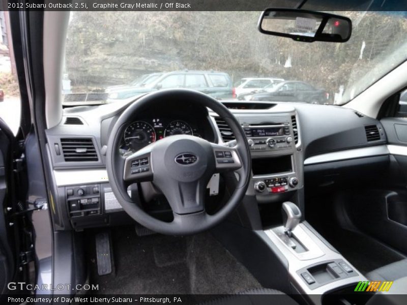 Graphite Gray Metallic / Off Black 2012 Subaru Outback 2.5i