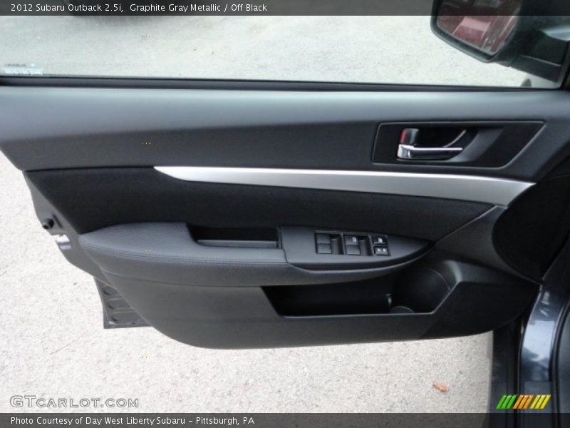 Graphite Gray Metallic / Off Black 2012 Subaru Outback 2.5i