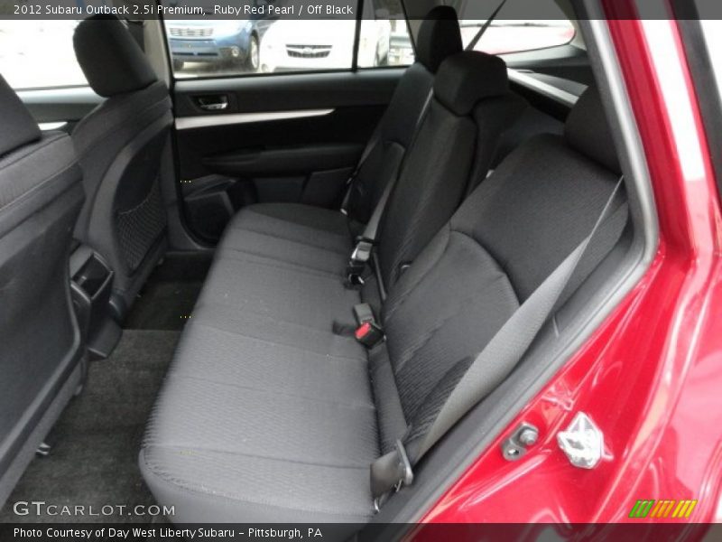 Ruby Red Pearl / Off Black 2012 Subaru Outback 2.5i Premium
