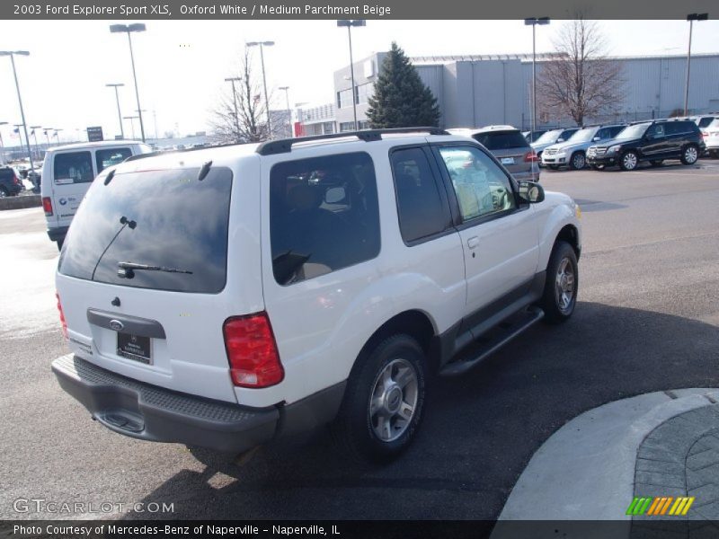 Oxford White / Medium Parchment Beige 2003 Ford Explorer Sport XLS