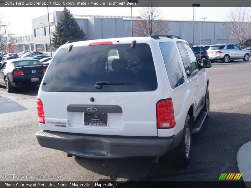 Oxford White / Medium Parchment Beige 2003 Ford Explorer Sport XLS