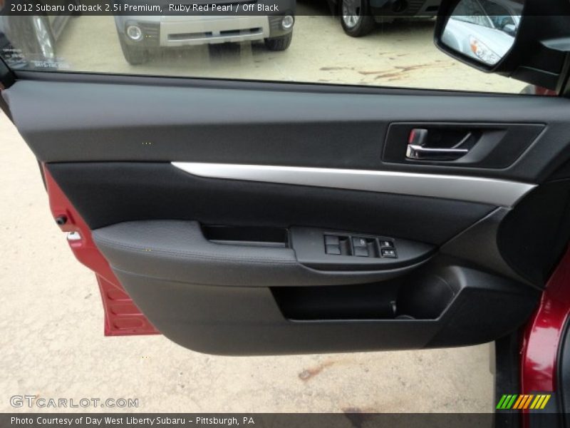 Ruby Red Pearl / Off Black 2012 Subaru Outback 2.5i Premium
