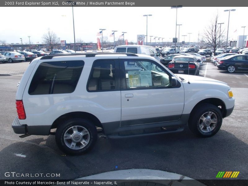Oxford White / Medium Parchment Beige 2003 Ford Explorer Sport XLS
