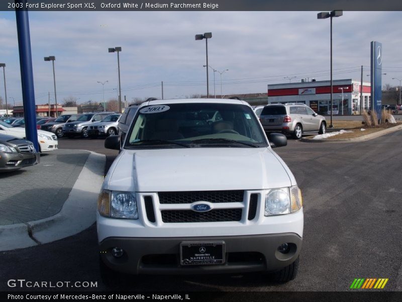 Oxford White / Medium Parchment Beige 2003 Ford Explorer Sport XLS