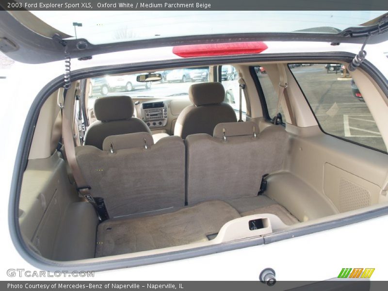 Oxford White / Medium Parchment Beige 2003 Ford Explorer Sport XLS