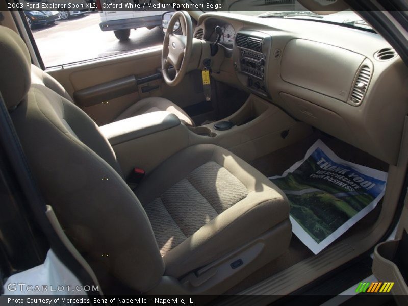 Oxford White / Medium Parchment Beige 2003 Ford Explorer Sport XLS