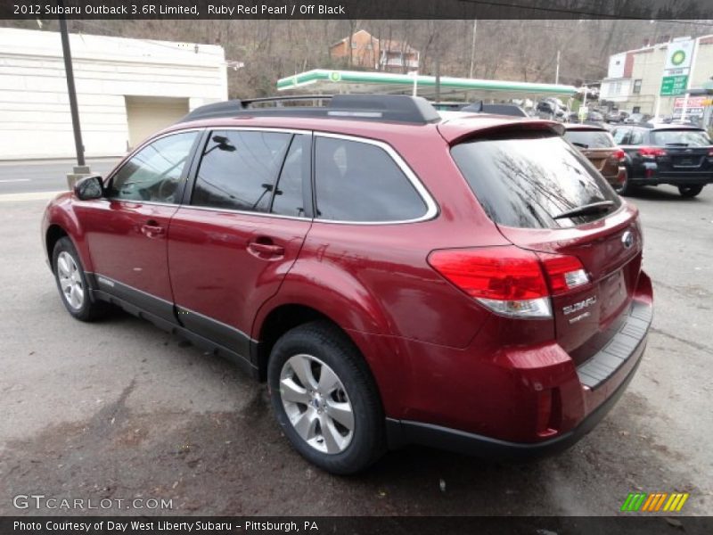 Ruby Red Pearl / Off Black 2012 Subaru Outback 3.6R Limited