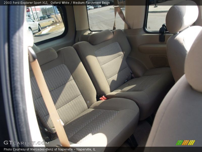 Oxford White / Medium Parchment Beige 2003 Ford Explorer Sport XLS